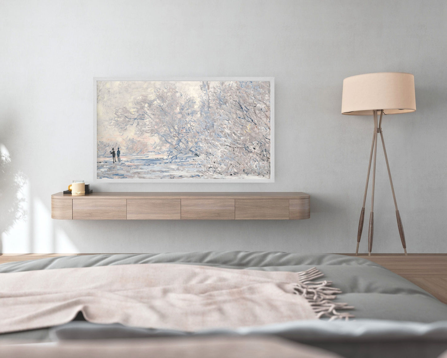 Winter Snow Scene Frame TV Art