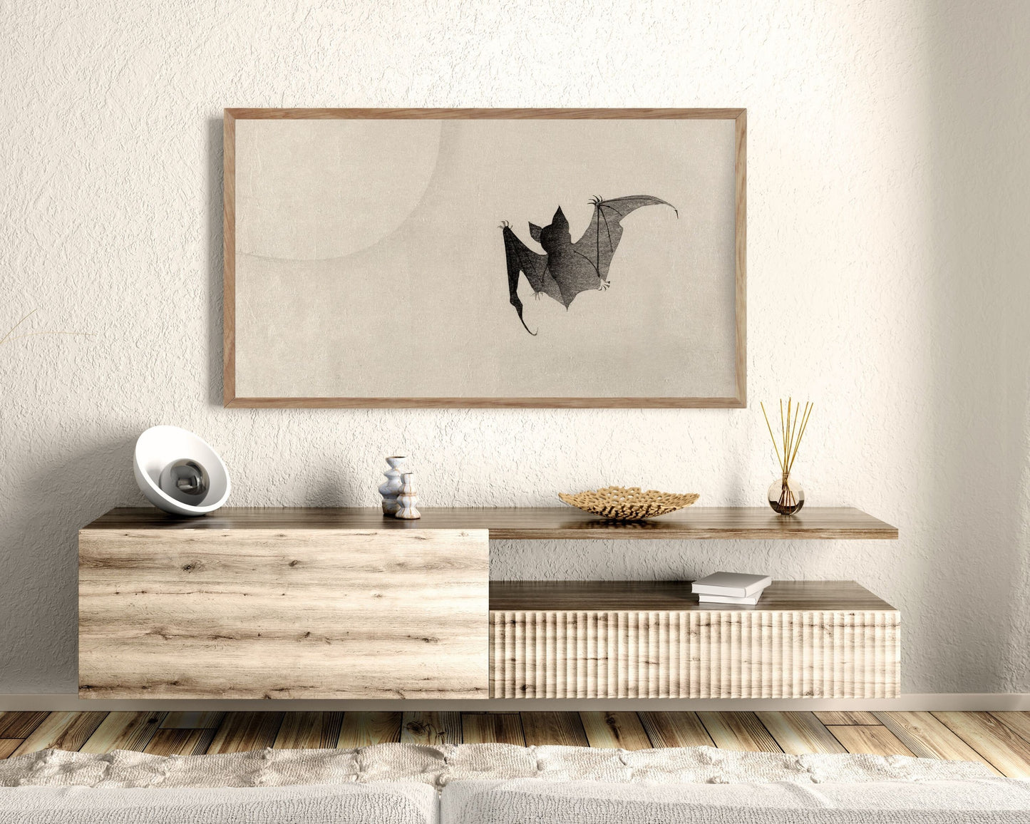 Halloween Bat Frame TV Art