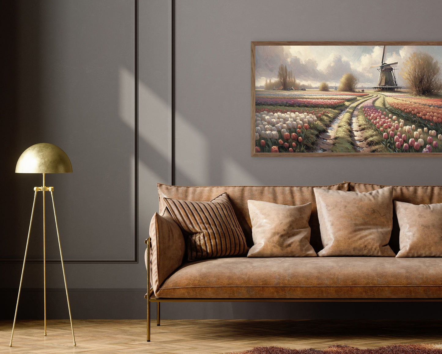 Spring Tulip Landscape Frame TV Art Bundle