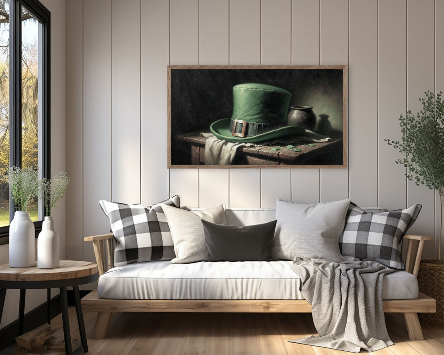 St Patricks Day Green Leprechaun Hat Frame TV Art