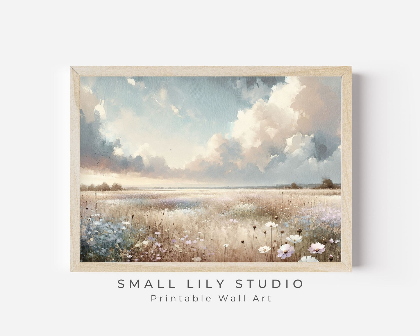 Spring Wildflower Field Printable Wall Art