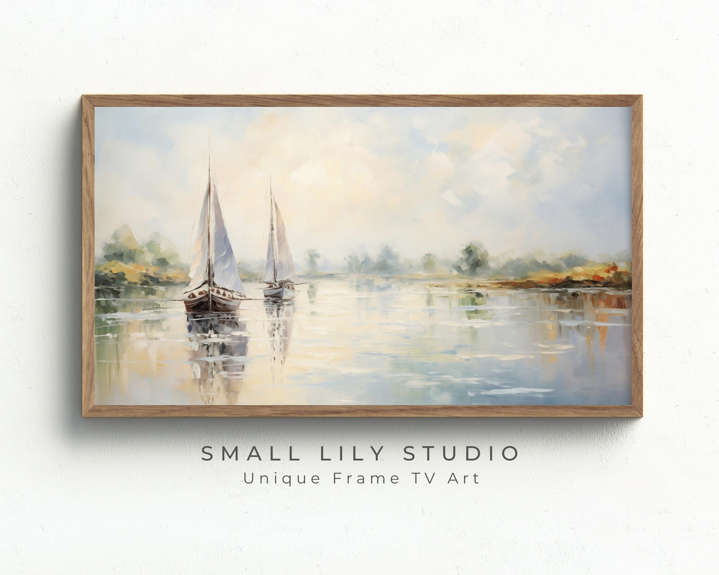 Sailboats On A Hazy Summer Day Frame TV Art