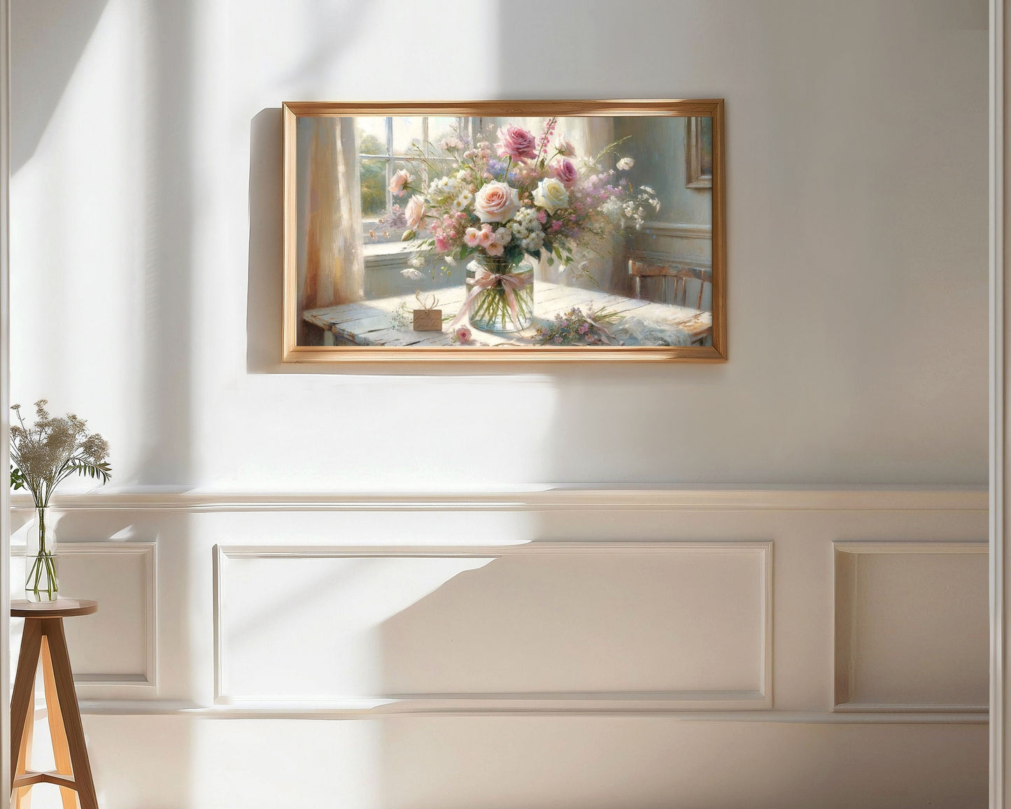 Mother's Day Flowers Painting Frame TV Art
