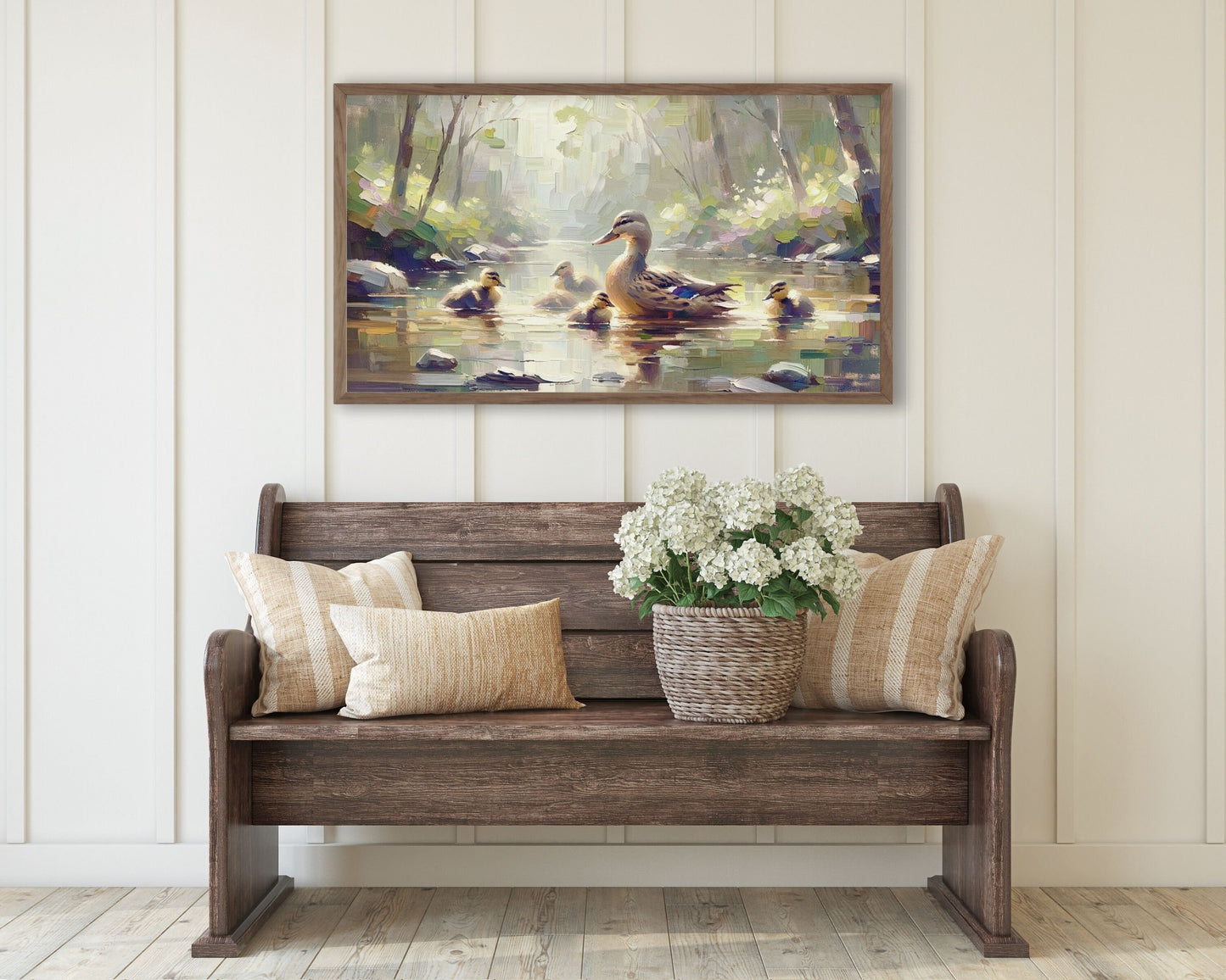 Duck And Chicks Frame TV Art