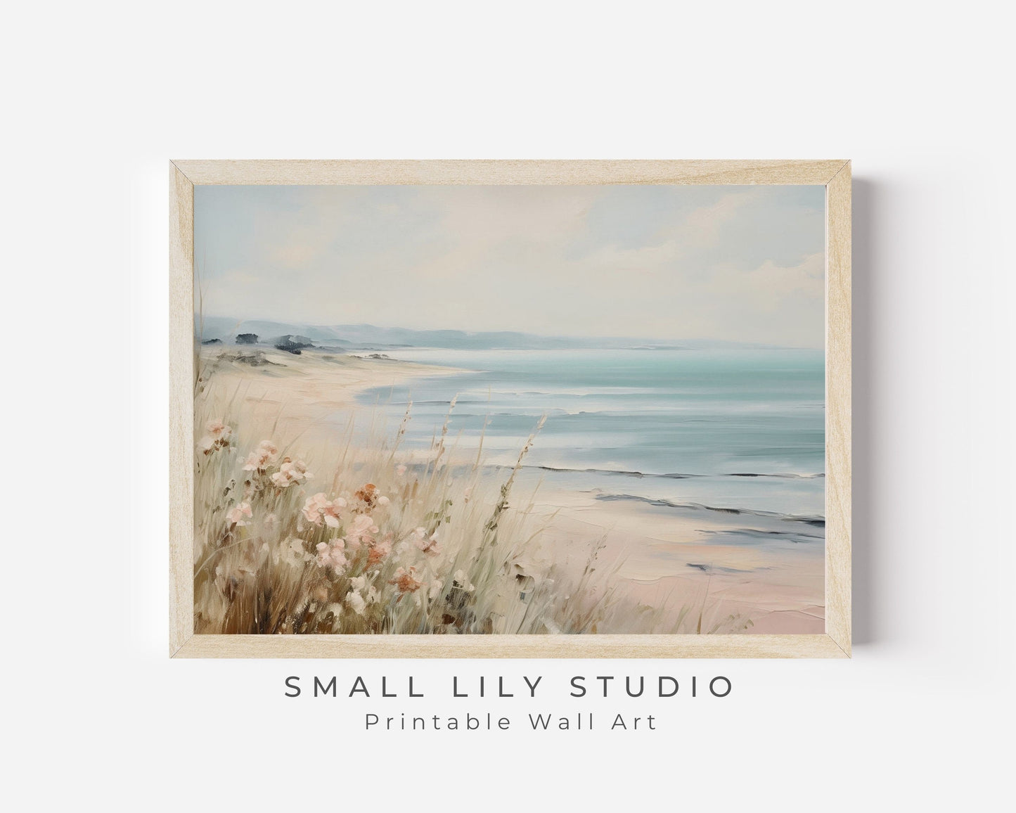 Coastal Beach Flowers Printable Wall Art