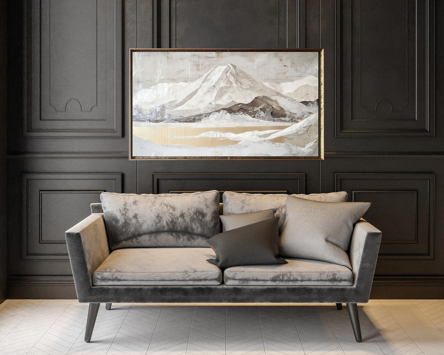 Mt Fuji and Gold Lake Frame TV Art