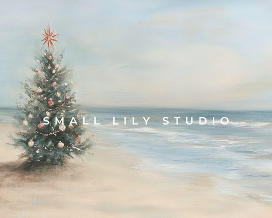 Coastal Christmas Frame TV Art Bundle