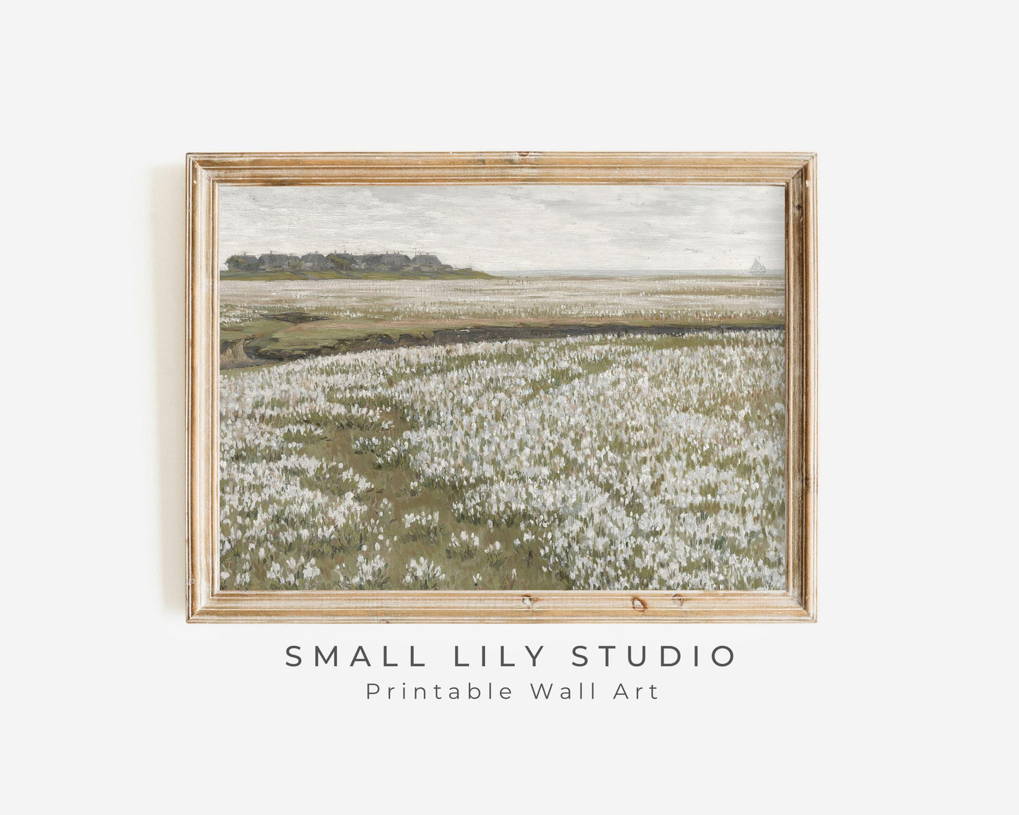 Vintage Spring Meadow Printable Wall Art