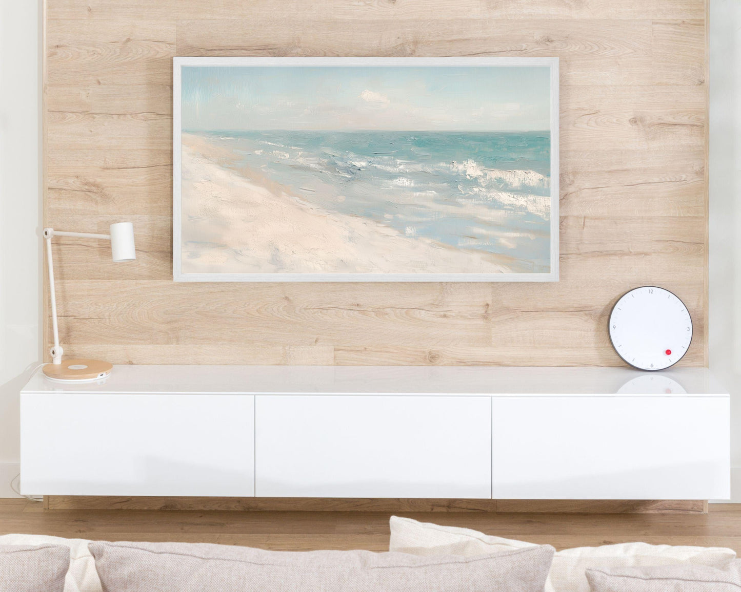 Minimalist Beach Frame TV Art