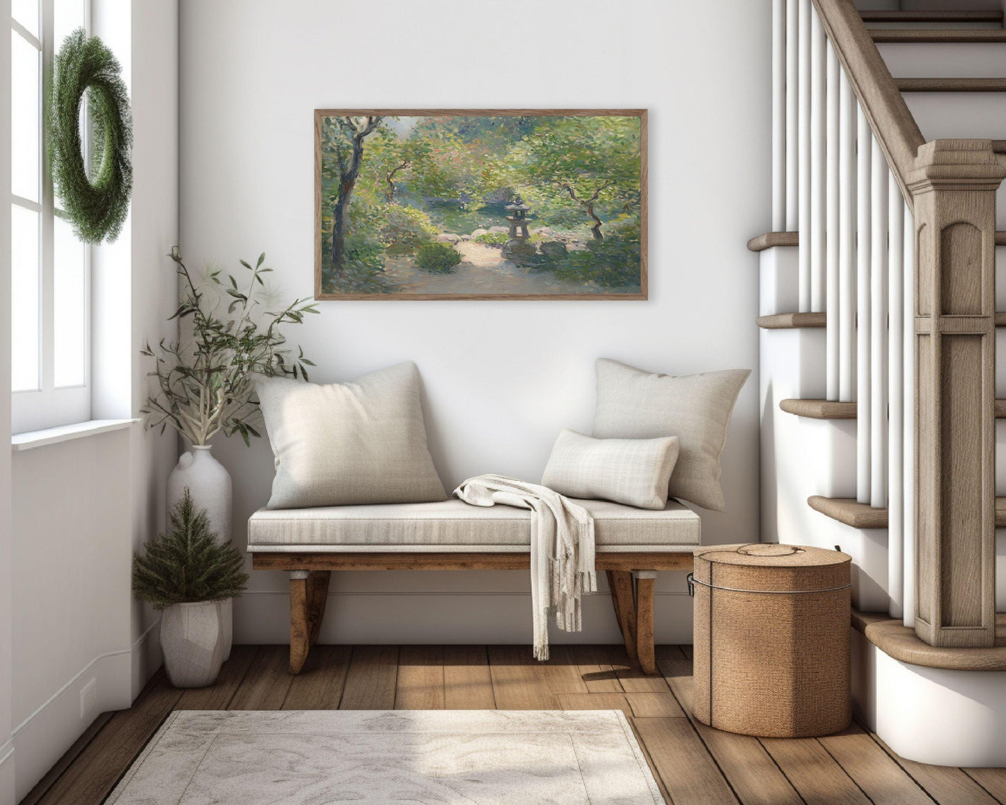 Japanese Garden Frame TV Art