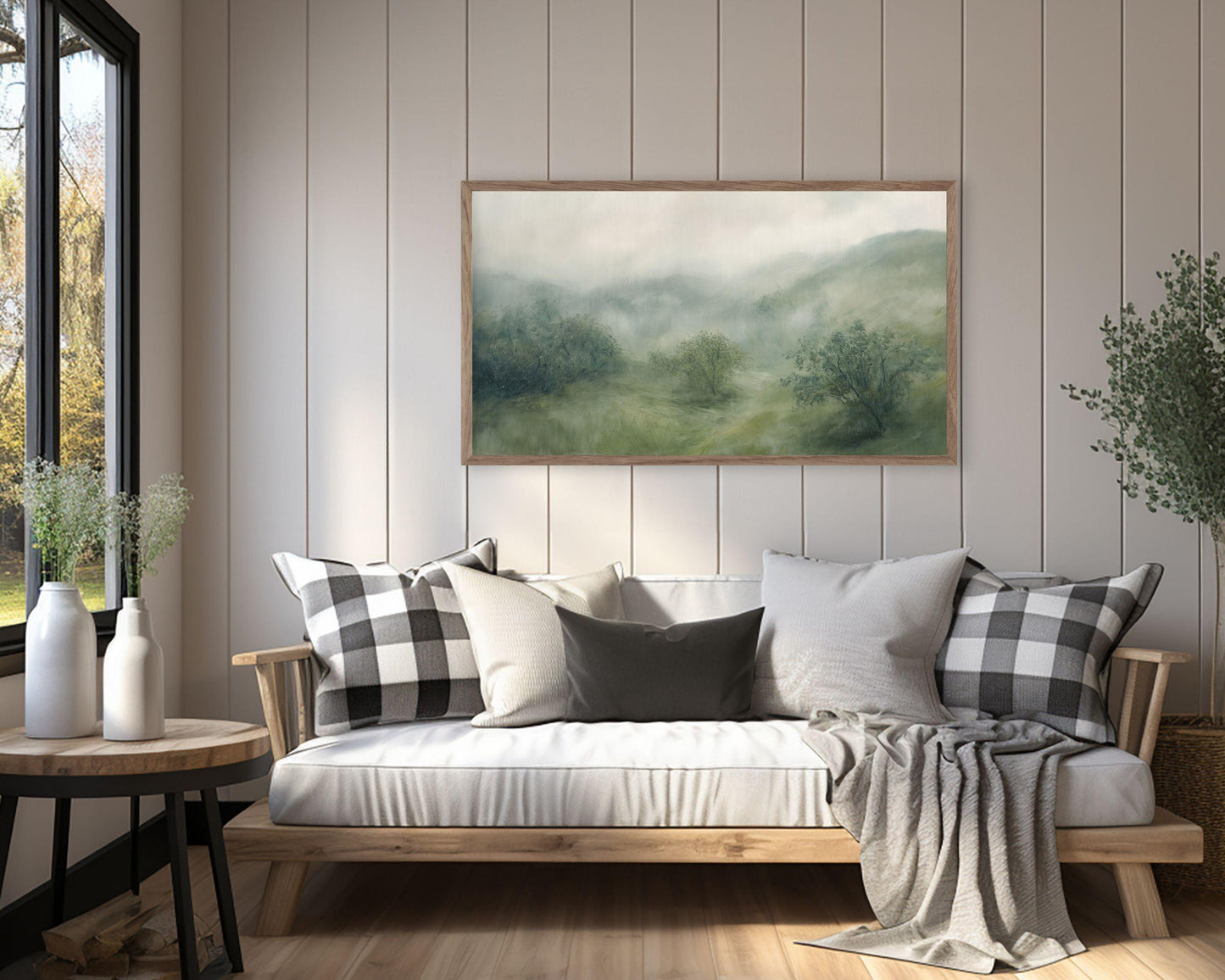 Rain on the Hills Frame TV Art