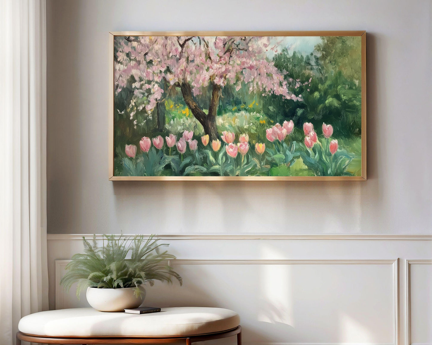 Spring Tulips and Blossoms Frame TV Art