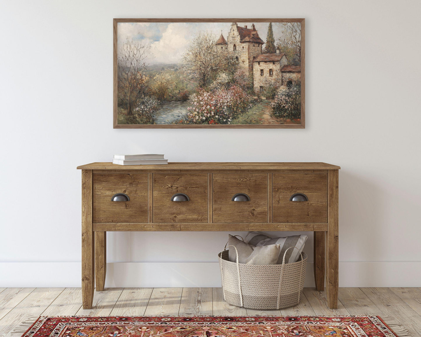 Castle in Springtime Frame TV Art