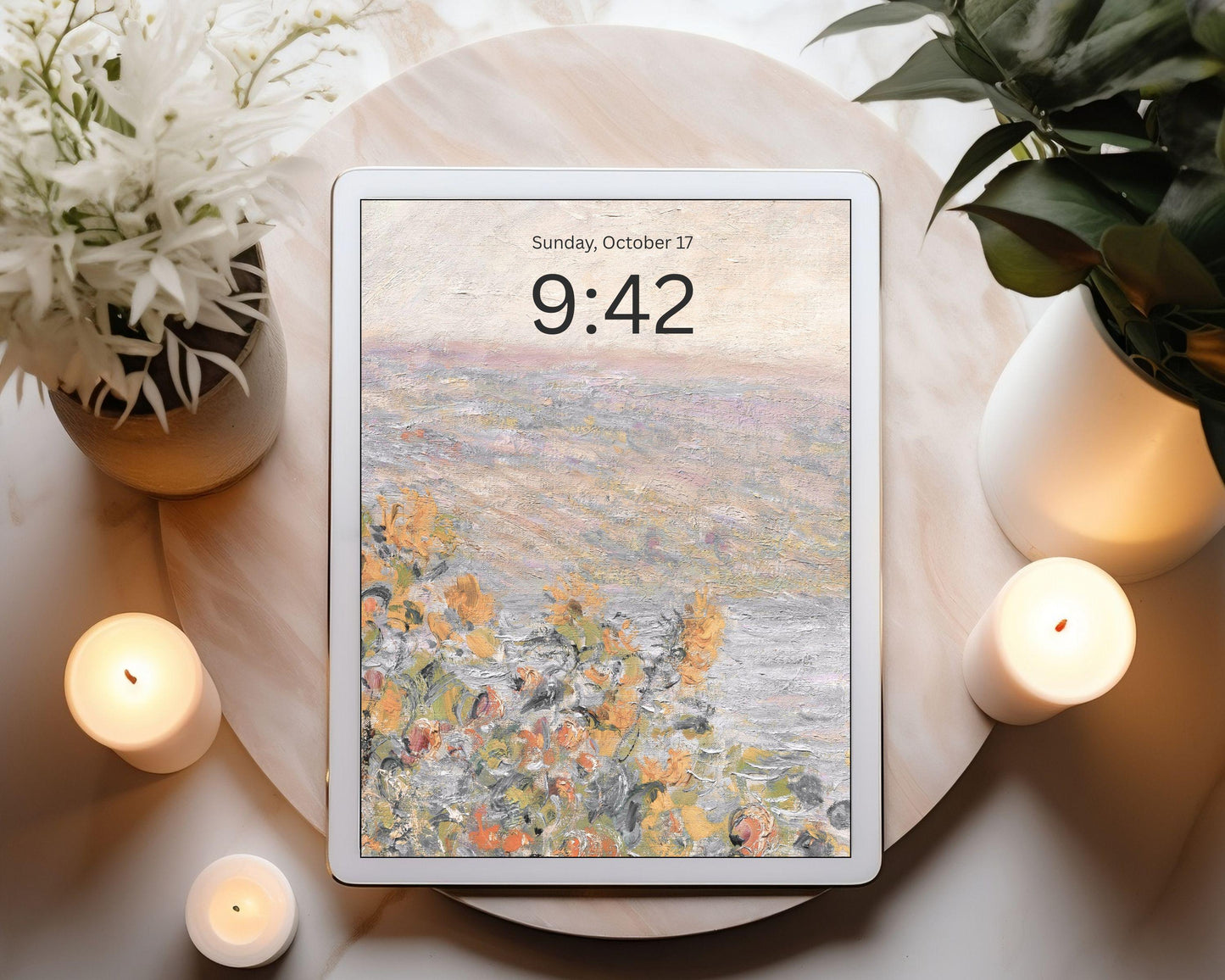 Coastal Flowers Desktop Wallpaper Set