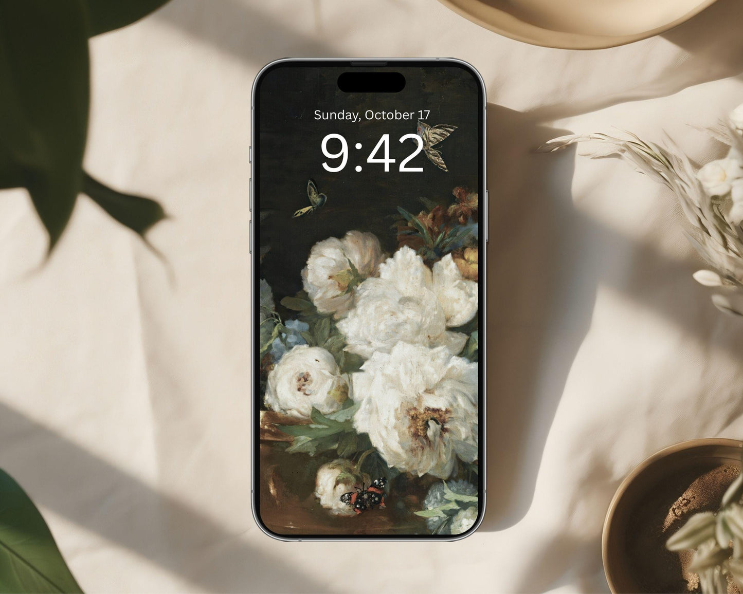 Moody Floral Phone Wallpaper