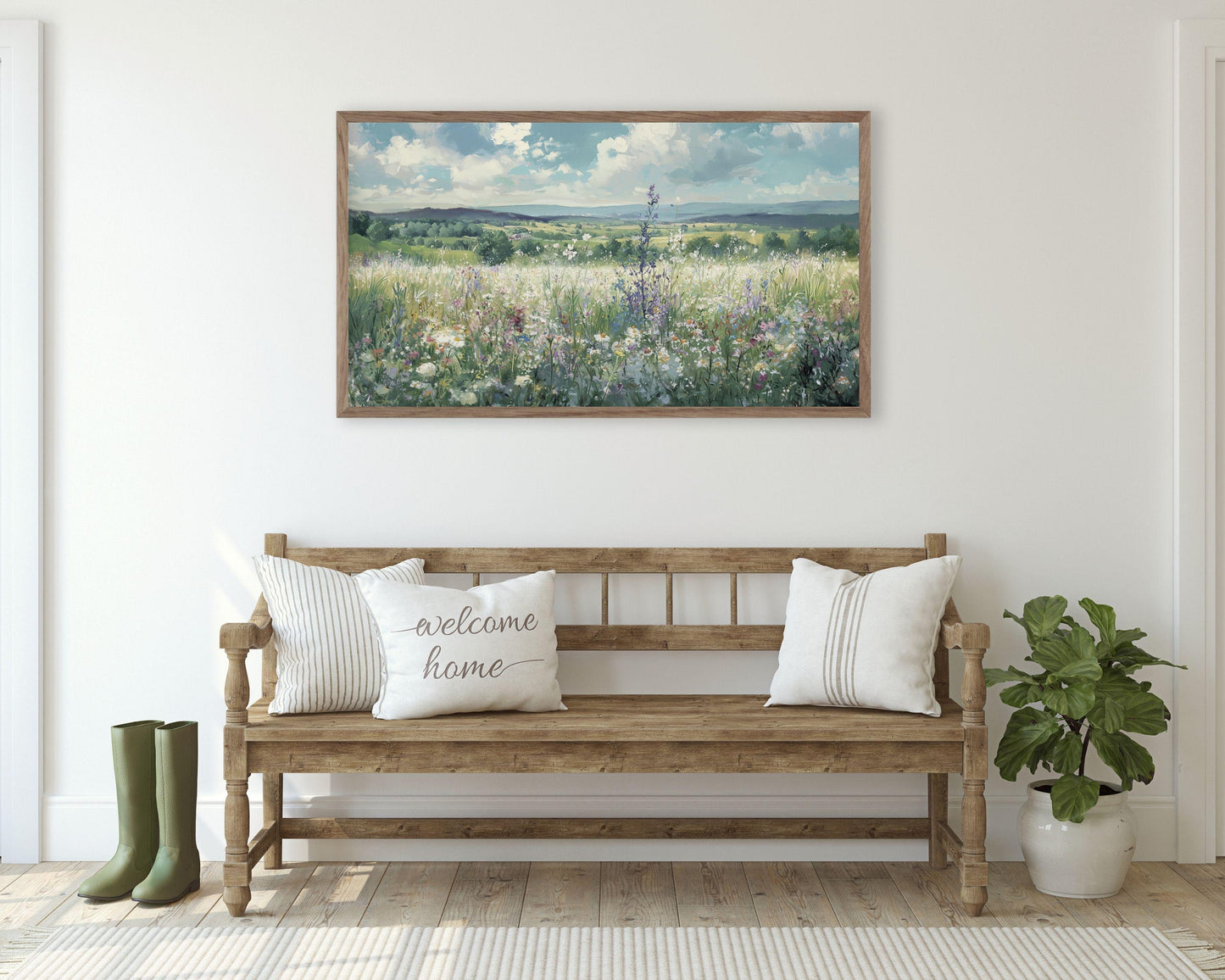 Wildflower Field Frame TV Art