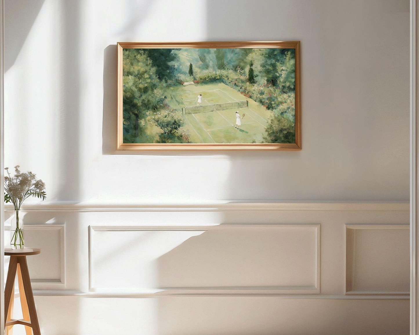 Tennis Match Frame TV Art