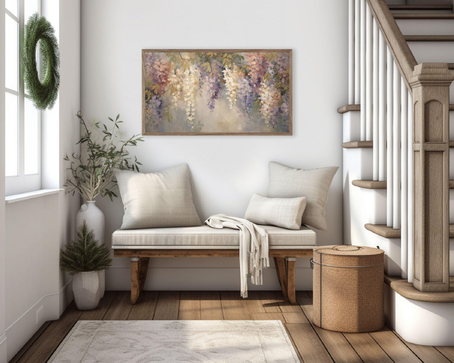 Wisteria in Bloom Frame TV Art