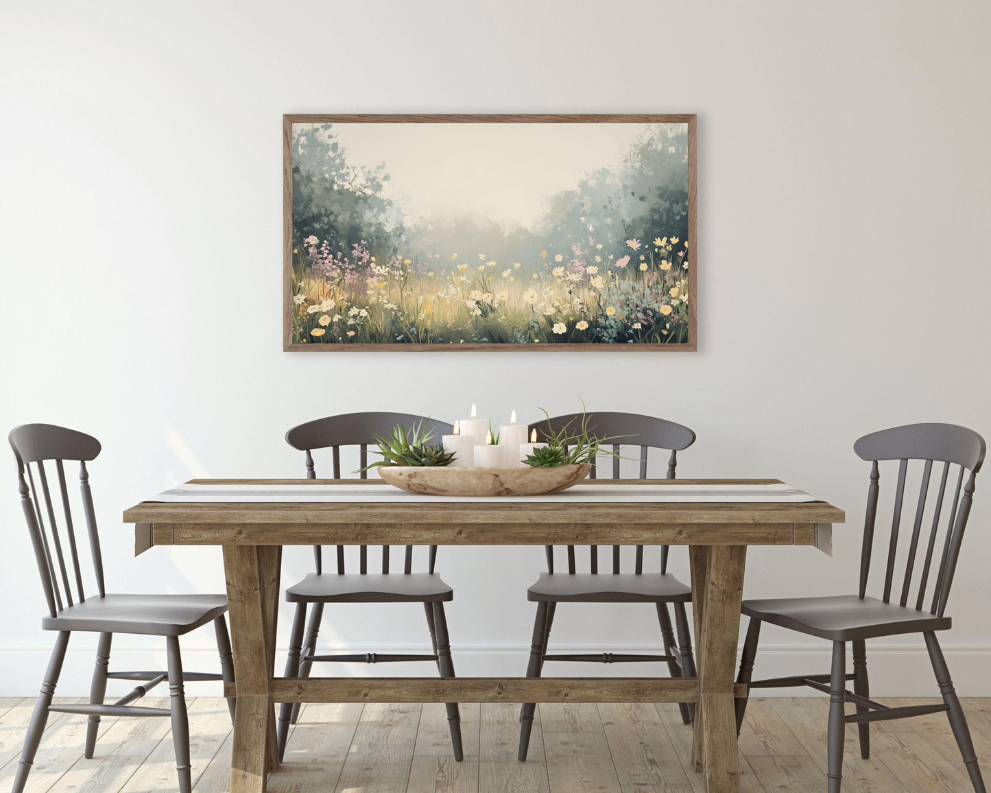 Yellow Wildflowers Frame TV Art