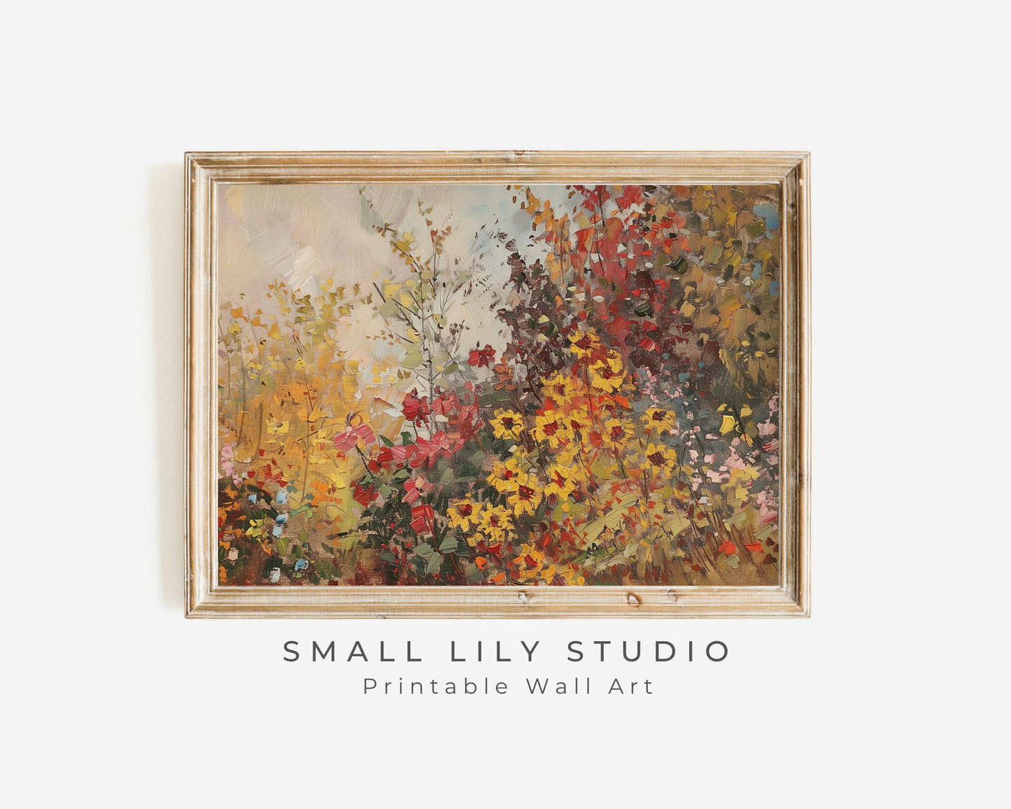 Fall Flowers Printable Wall Art