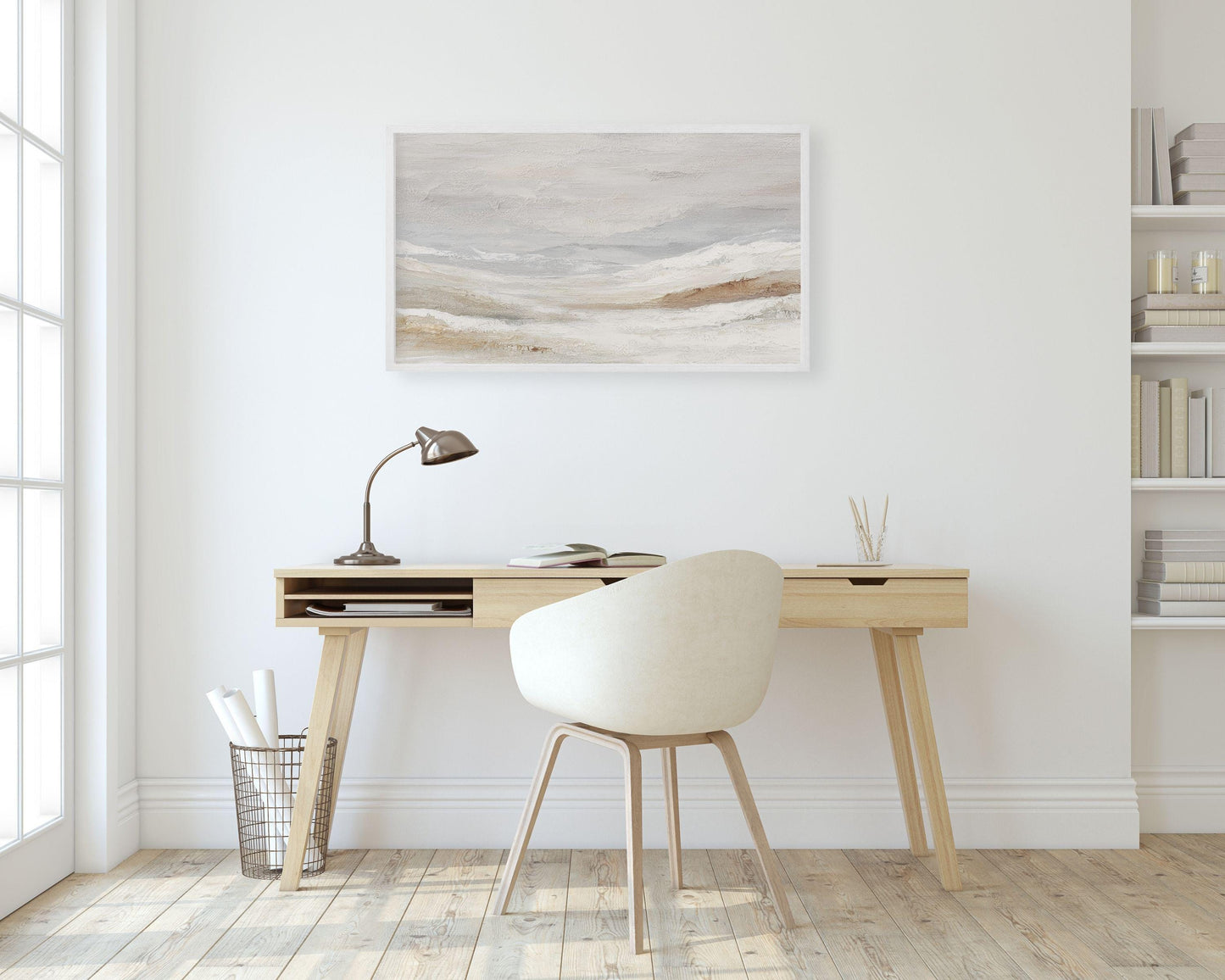 Abstract Textured Landscape Frame TV Art