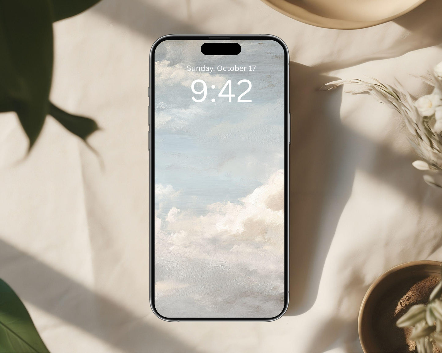 Dreamy Clouds Phone Wallpaper