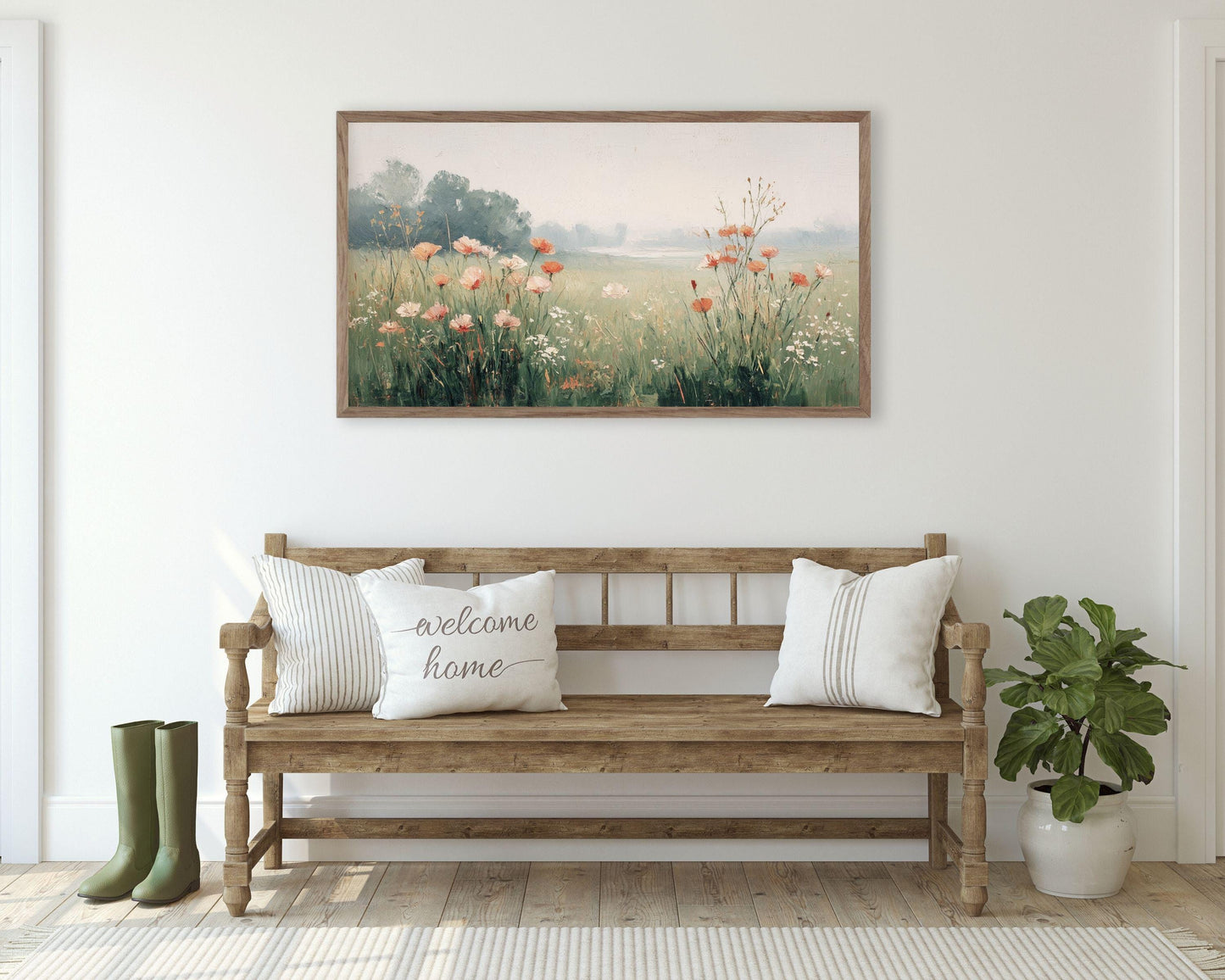 Red Poppies Frame TV Art
