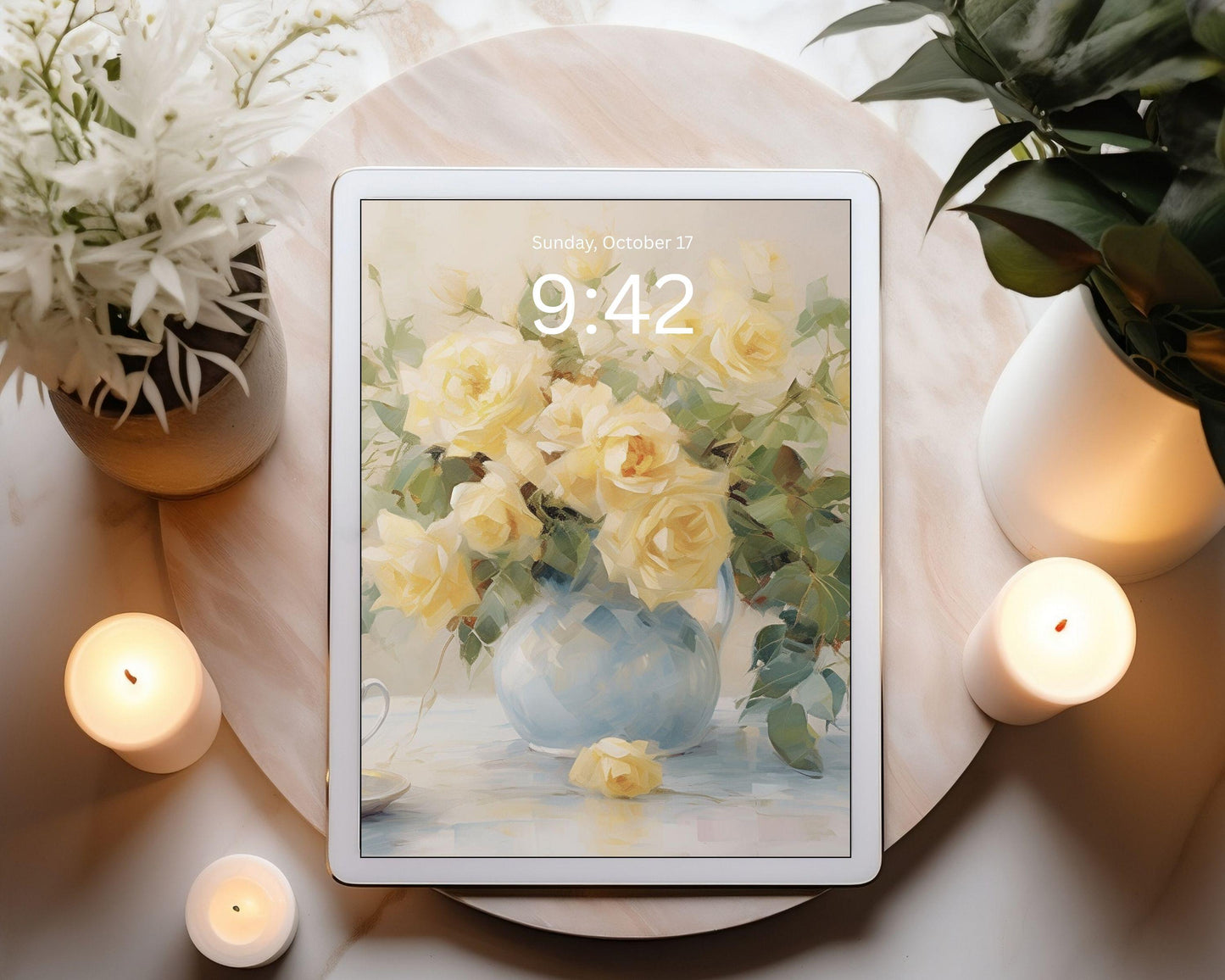 Yellow Roses Desktop Wallpaper Set