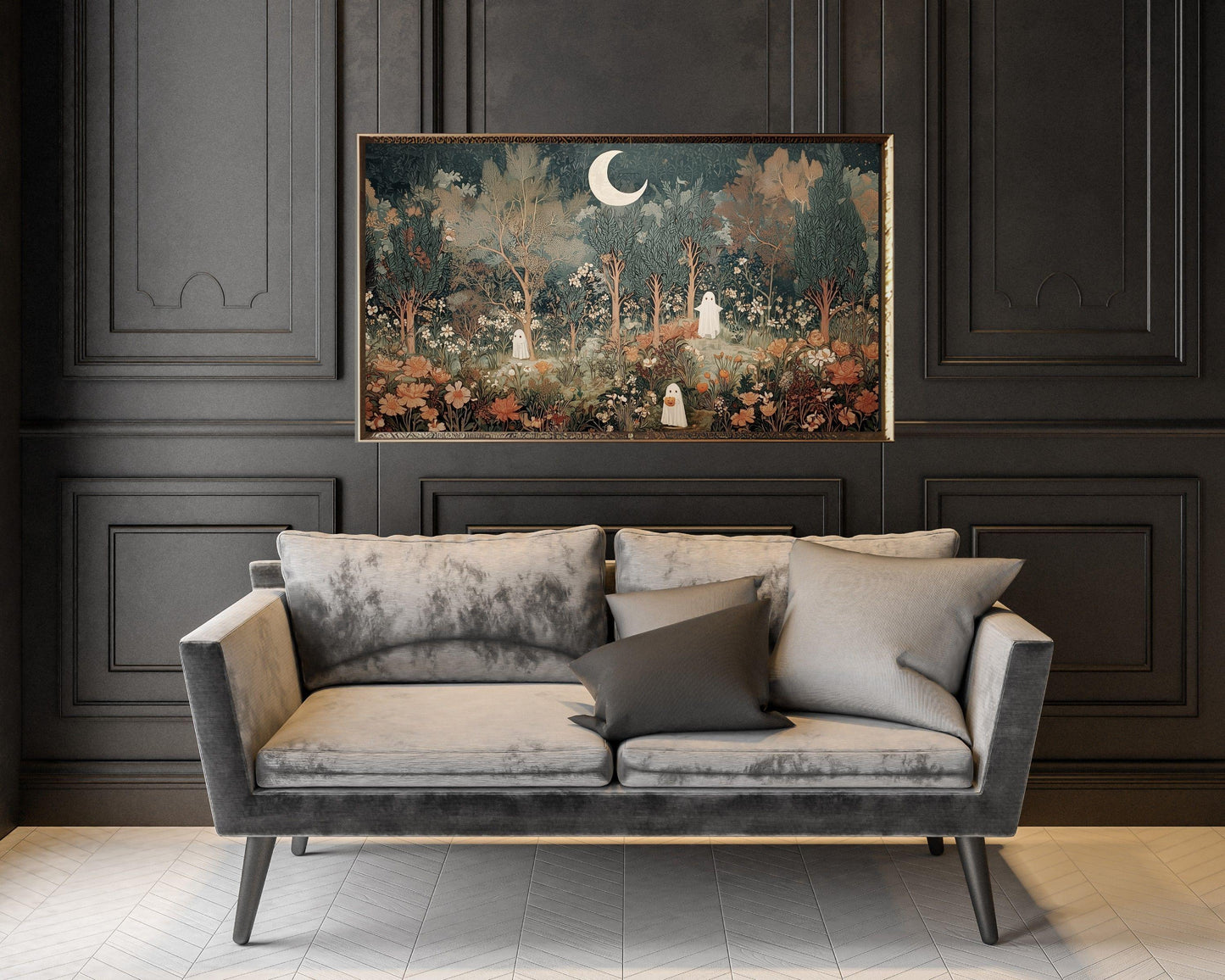 Halloween Botanical Ghosts Frame TV Art Bundle