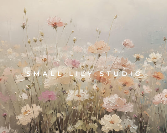 Abstract Dreamy Wildflowers Desktop Wallpaper Set