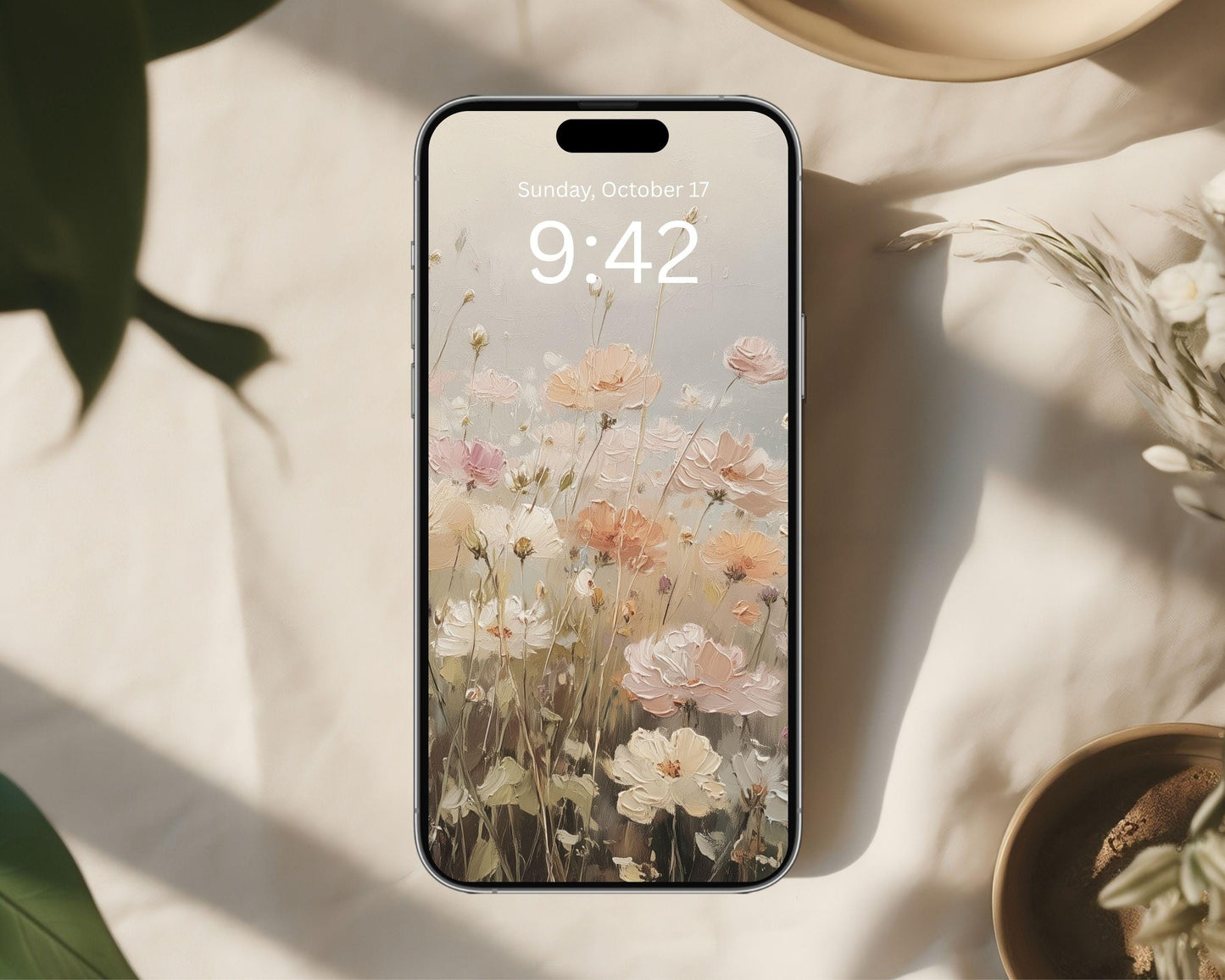Dreamy Floral Phone Wallpaper