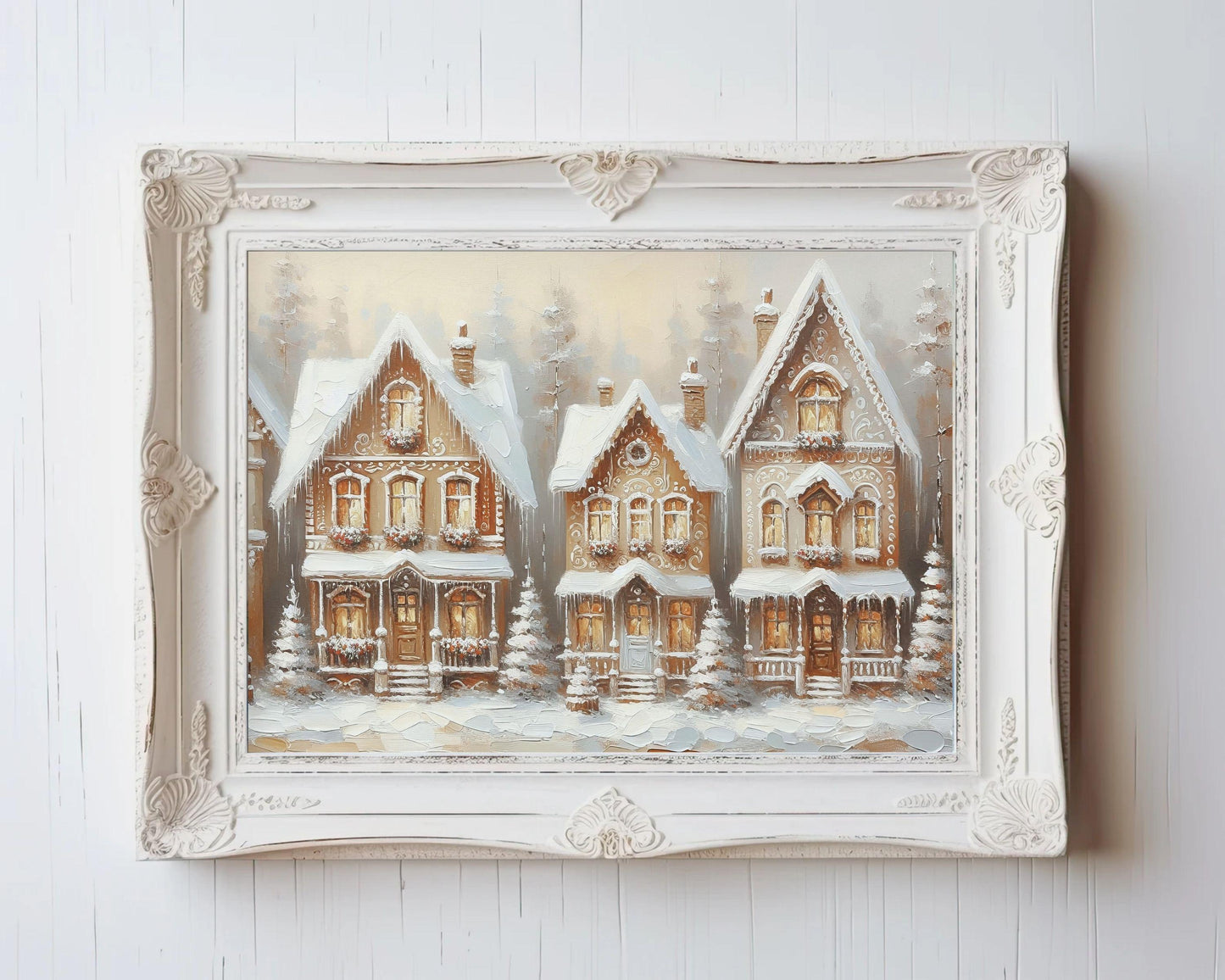Gingerbread Houses Printable Wall Art
