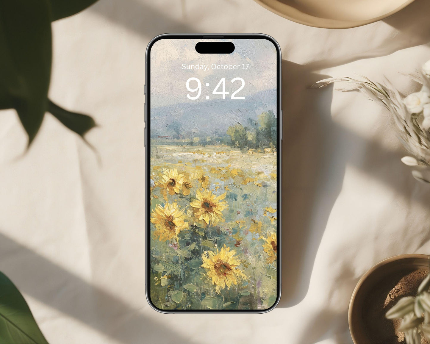 Sunflower Field Phone Wallpaper