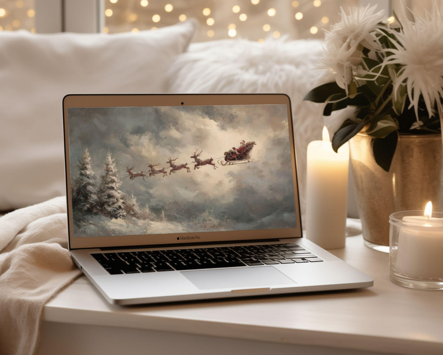 Moody Christmas Desktop Wallpaper