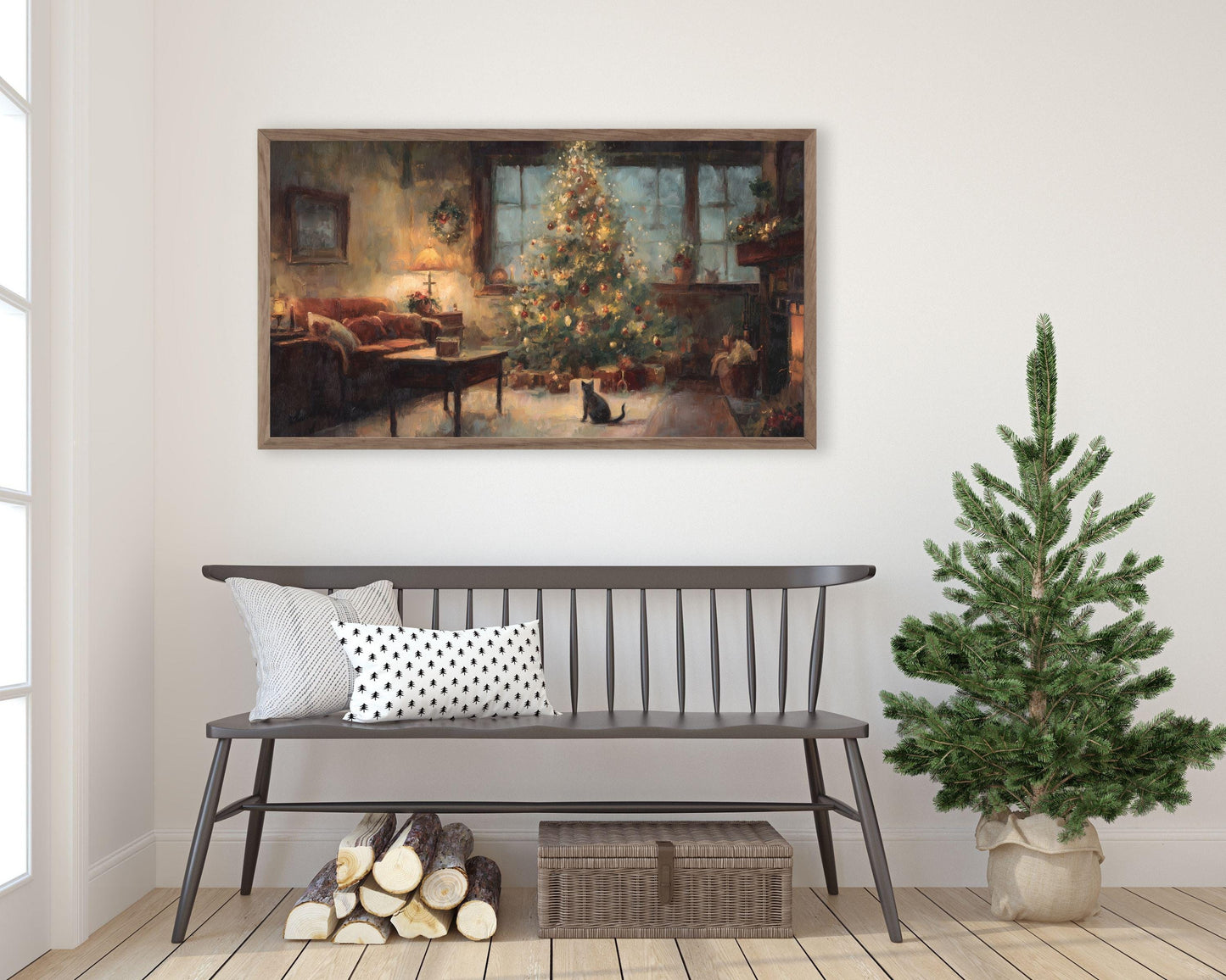 Cozy Christmas Frame TV Art