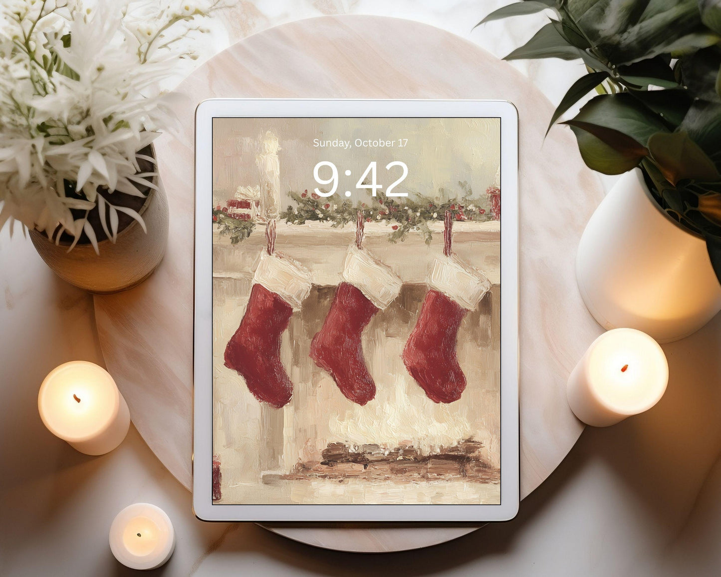 Christmas Stockings Desktop Wallpaper Set