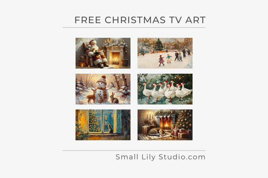 Free Christmas Frame TV Art