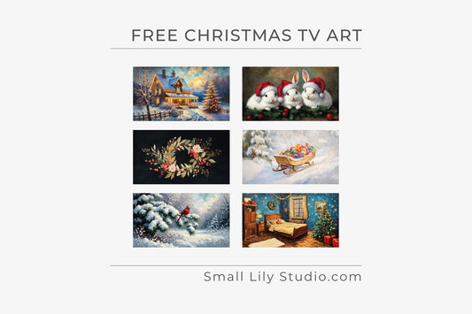 Free Christmas Frame TV art