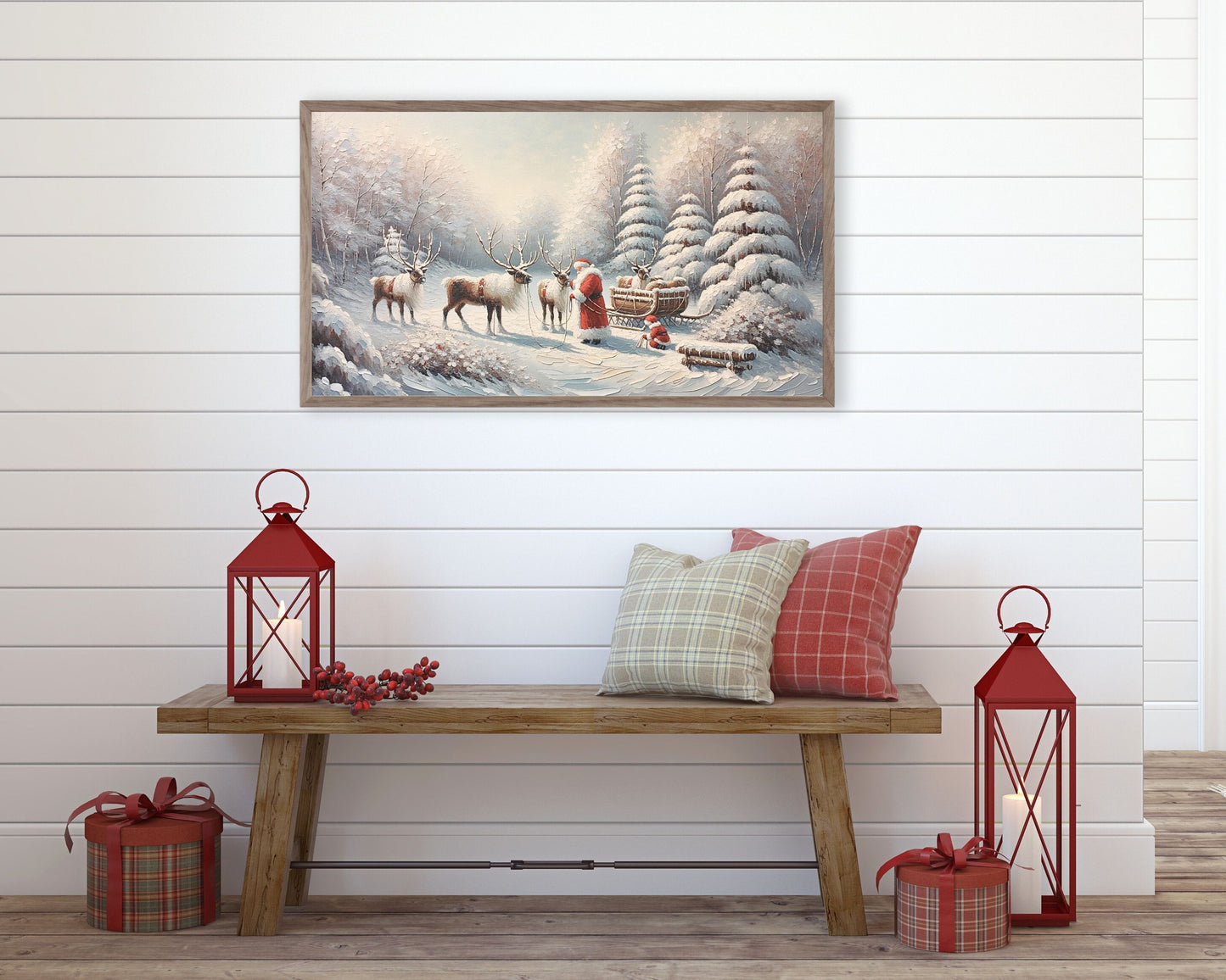 Christmas Collection Frame TV Art Bundle of 16