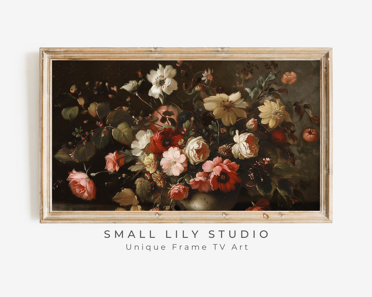 Moody Fall Florals Frame TV Art