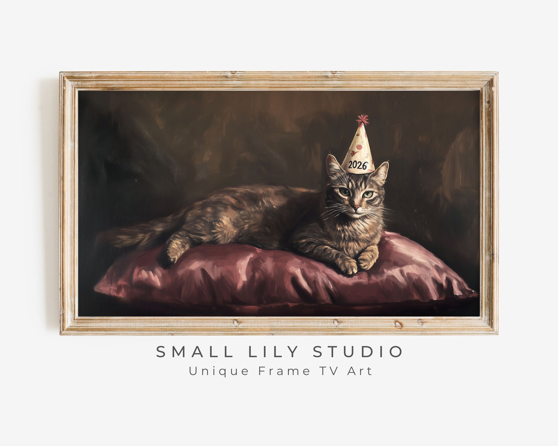 Happy New Years 2026 for Cat Lover Frame TV Art