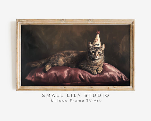 Happy New Years 2026 for Cat Lover Frame TV Art