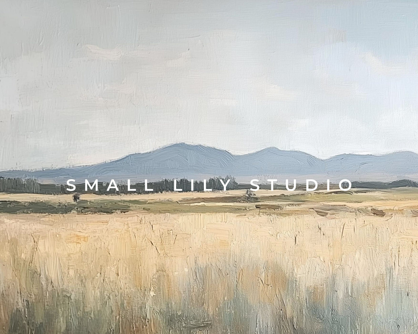 Minimalist Country Landscape Frame TV Art