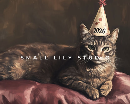 Happy New Years 2026 for Cat Lover Frame TV Art