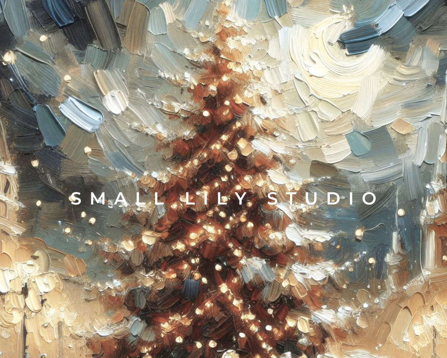 Christmas Tree in Town Square Frame TV Art