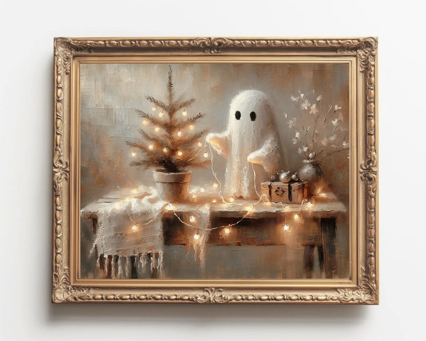 Christmas Ghost Printable Wall Art