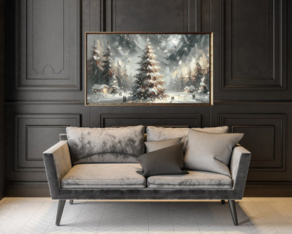 Winter Tree Abstract Frame TV Art