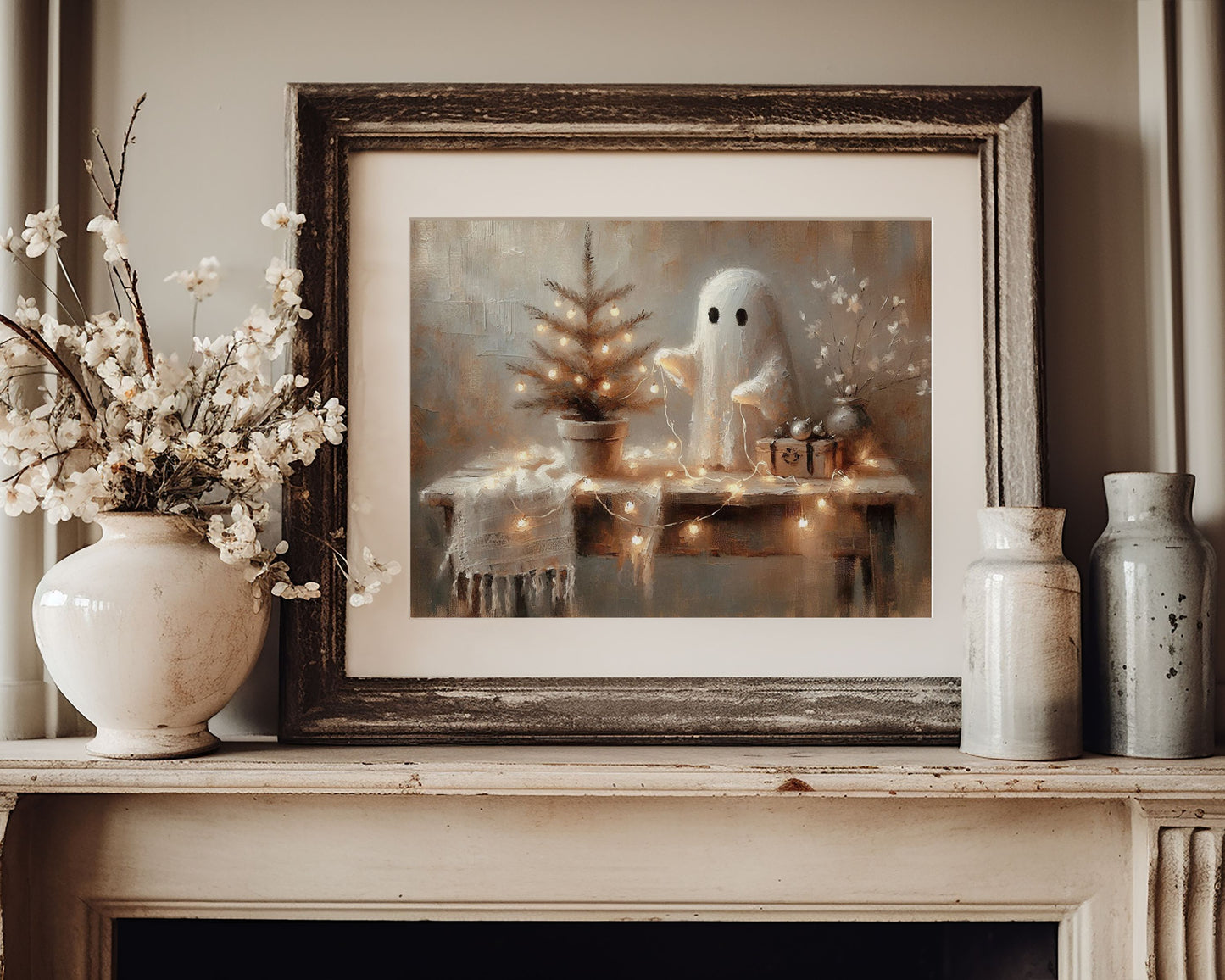 Christmas Ghost Printable Wall Art