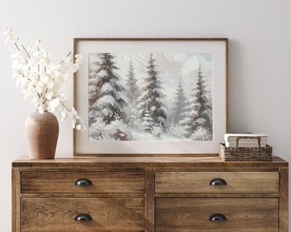 Winter Forest Printable Wall Art