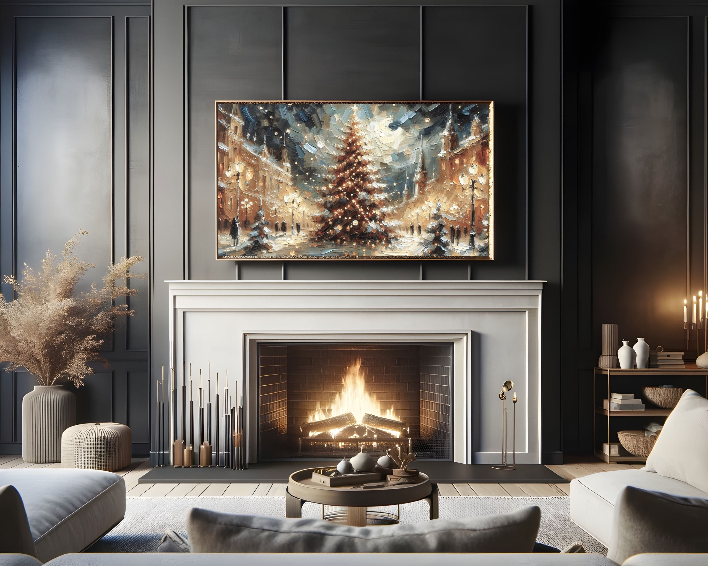 Christmas Tree Frame TV art